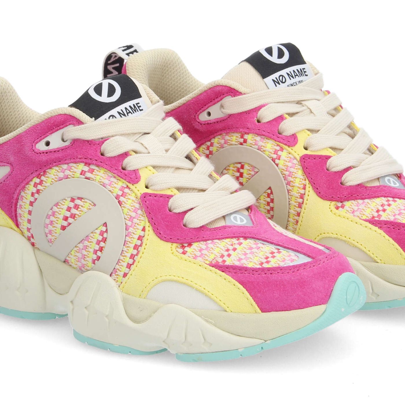 KRAZEE RUNNER W - SUEDE/GRASS/SDE - ROSE/JAUNE